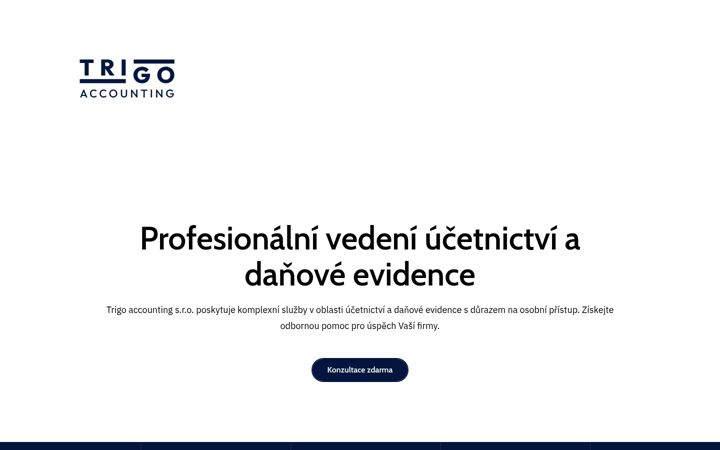 Screenshot von trigoaccounting.cz