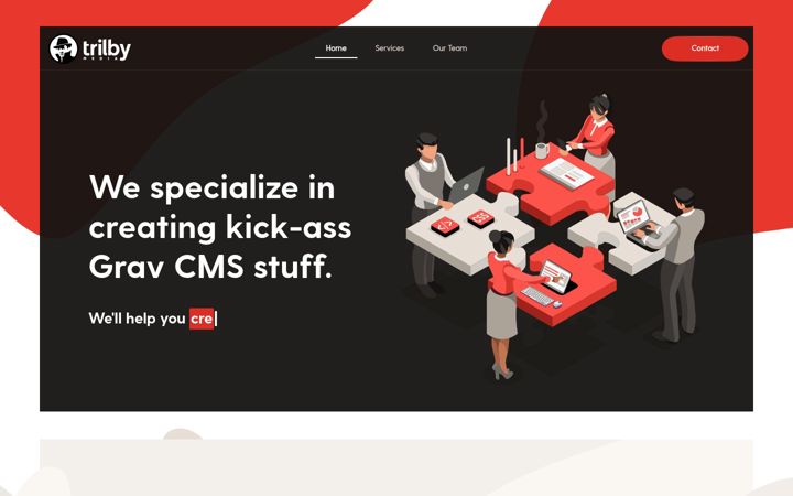 Screenshot of trilby.media