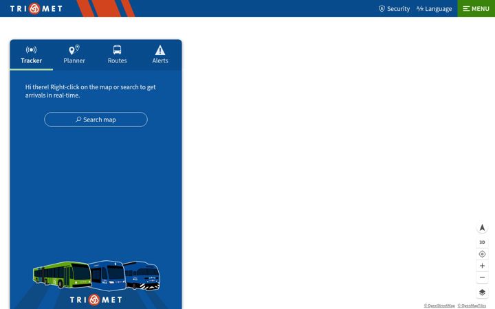 Screenshot of trimet.org