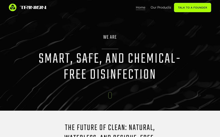 Skjermbilde av trinionlabs.com