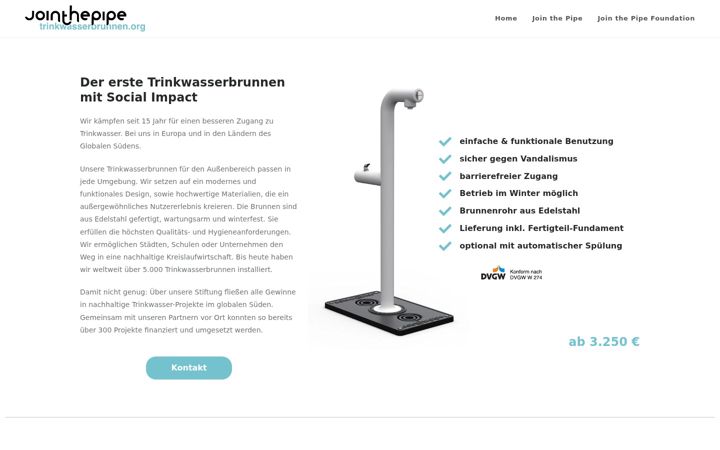 Screenshot of trinkwasserbrunnen.org