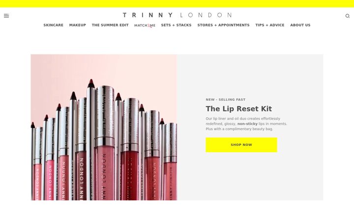 Screenshot ta' trinnylondon.com
