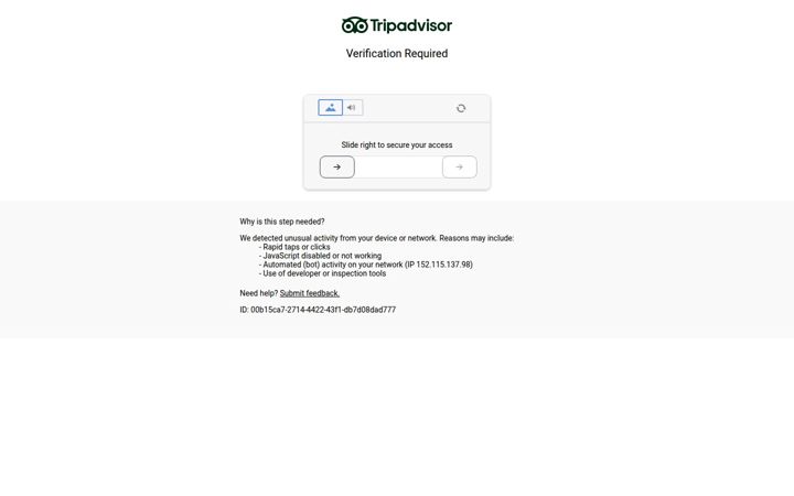 Captura de ecrã de tripadvisor.co