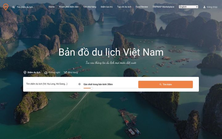 Screenshot of tripmap.vn