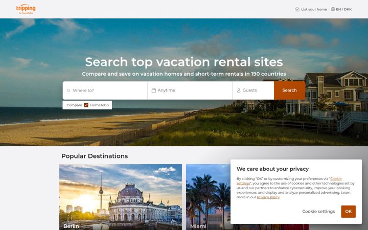 Screenshot of tripping.com