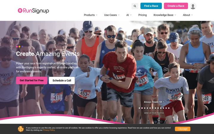 Screenshot of trisignup.com