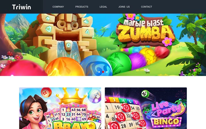 Screenshot of triwingames.com