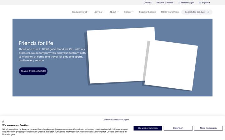 Screenshot του trixie.de