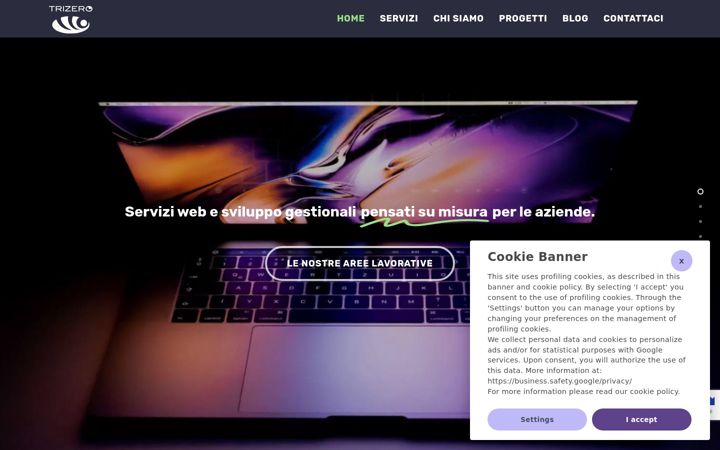 Screenshot of trizero.it