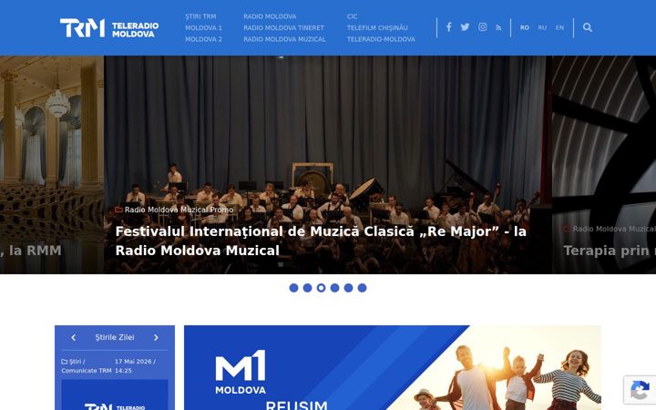 Kuvakaappaus sivustosta trm.md