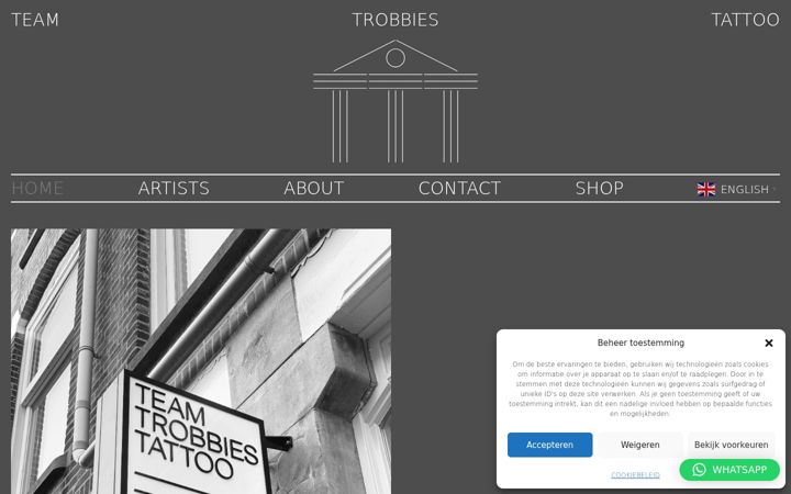 Screenshot of trobbies.nl