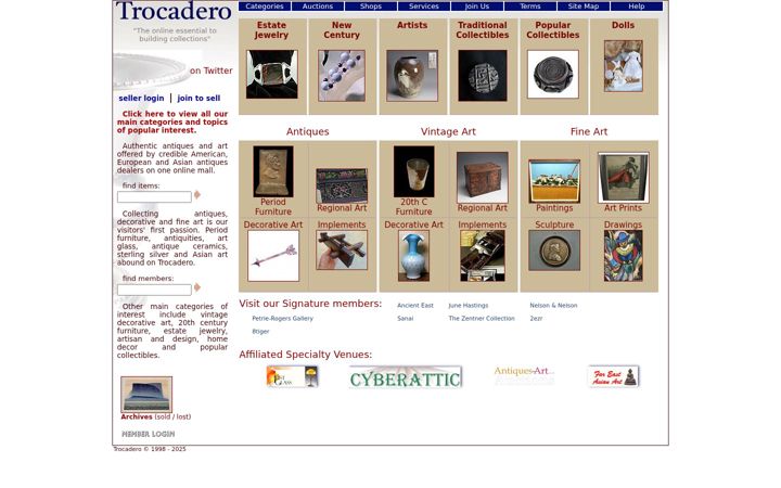 Ekrano kopija trocadero.com