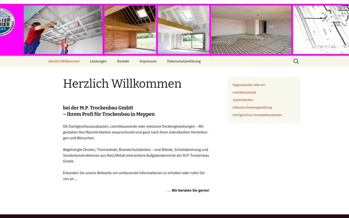 Screenshot of trockenbau-emsland.de