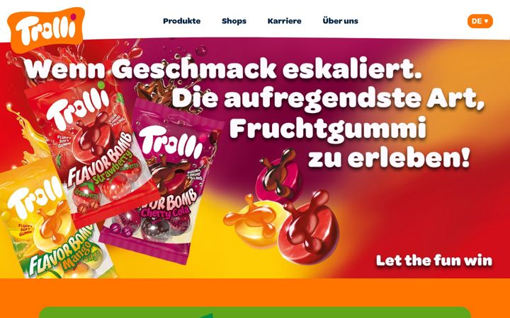 Screenshot of trolli.de