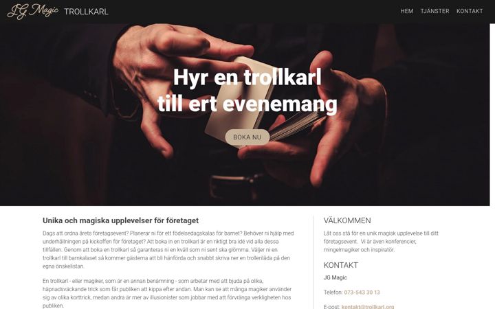 Screenshot of trollkarl.org