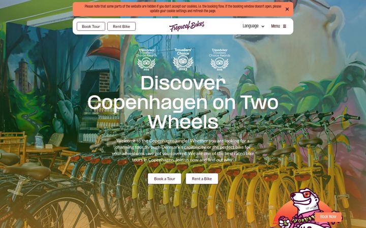 Screenshot of tropicalbikes.dk