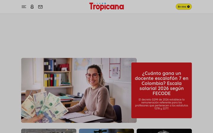 Screenshot of tropicanafm.com