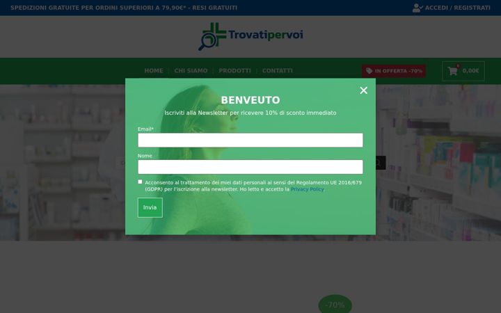 Screenshot van trovatipervoi.it