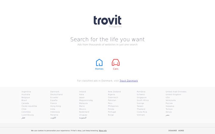Screenshot of trovit.ph