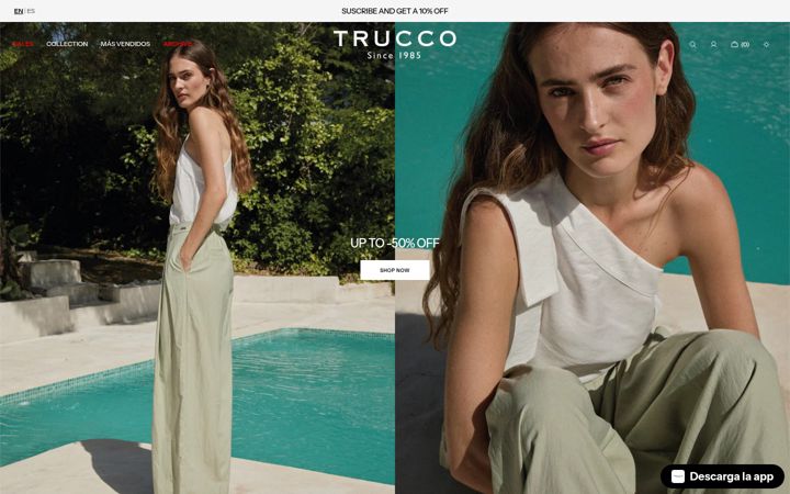 Screenshot of truccoshop.com