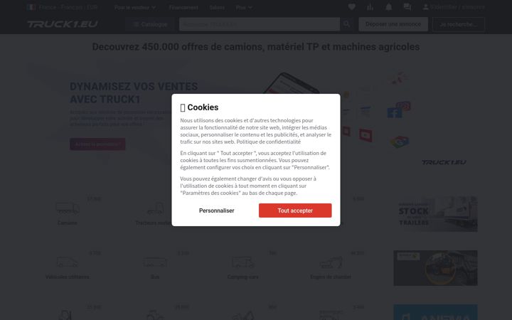 Screenshot of truck1.fr