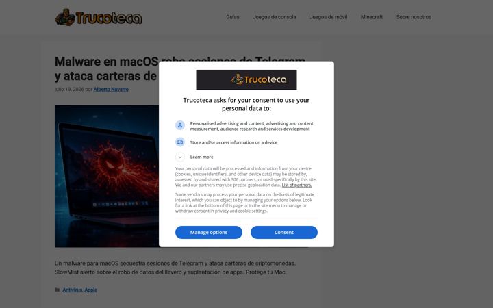 Screenshot of trucoteca.com