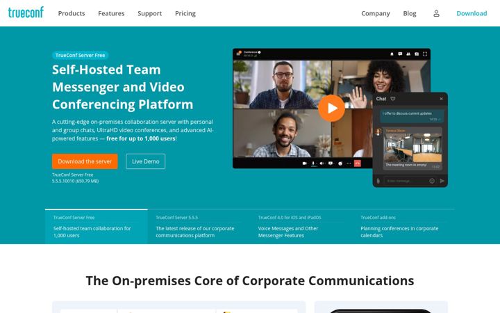Screenshot di trueconf.com