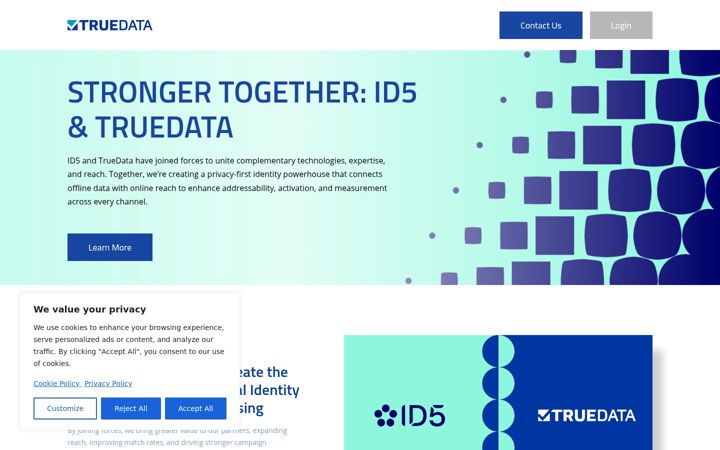 Screenshot of truedata.co