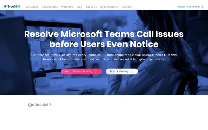 Screenshot of truedem.com