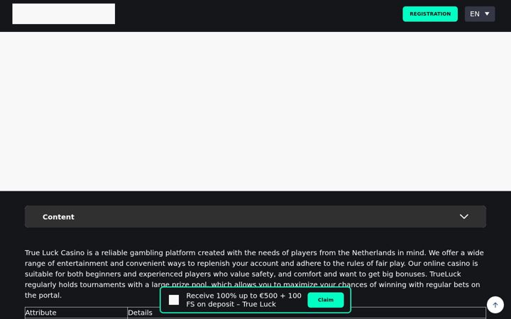 Screenshot of trueluck-apk.com