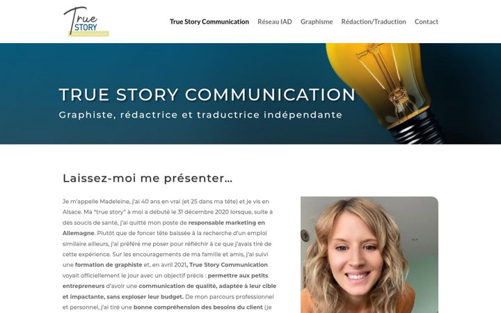 Screenshot of truestorycommunication.fr