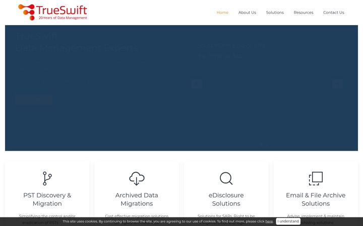 Screenshot di trueswift.co.uk