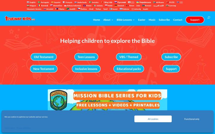 Screenshot of truewaykids.com