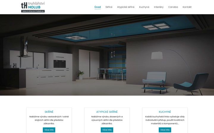 Screenshot of truhlarstvi-holub.eu