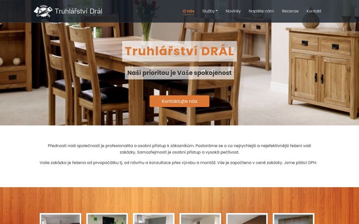 Skærmbillede af truhlarstvidral.cz