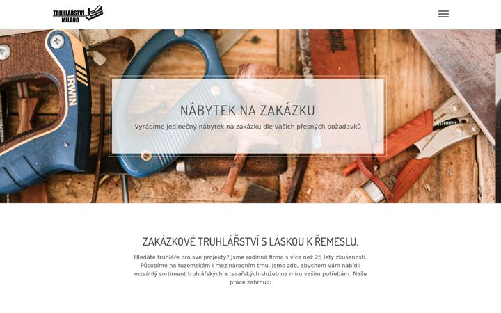 Zrzut ekranu truhlarstvimilano.cz