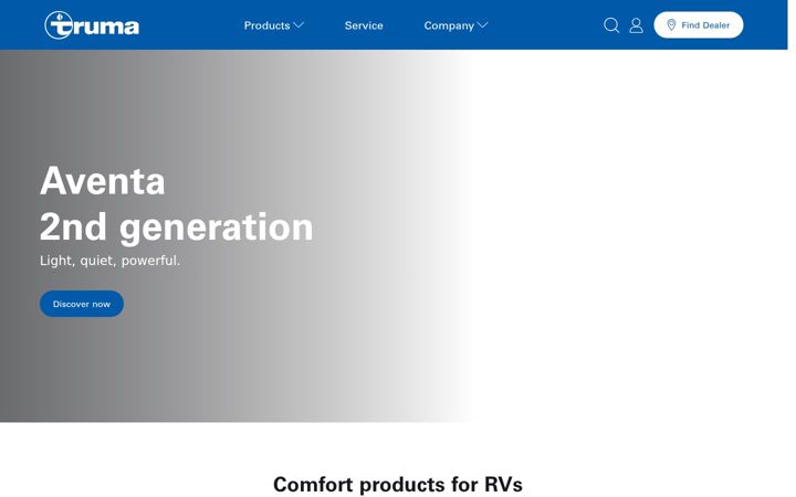 Screenshot of truma.com