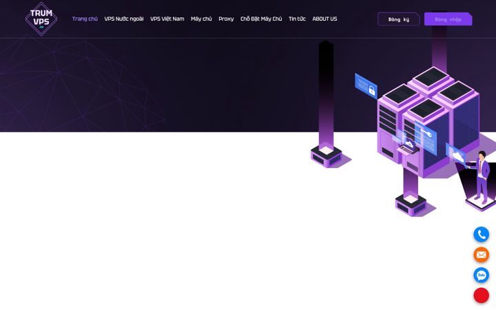Screenshot of trumvps.vn