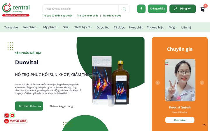 Screenshot of trungtamthuoc.com