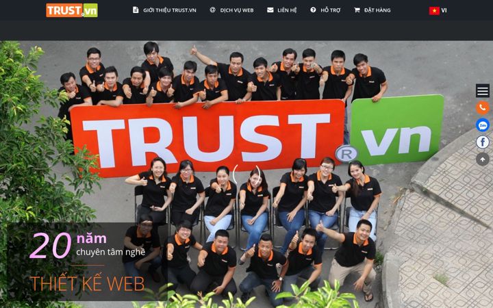 Screenshot of trust.vn