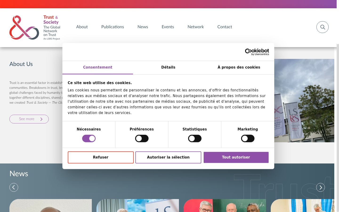 Screenshot tal-banner tal-kunsens muri qabel kwalunkwe interazzjoni