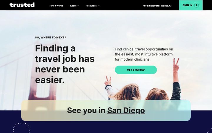 Screenshot of trustedhealth.com