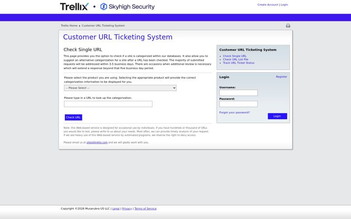 Screenshot of trustedsource.org