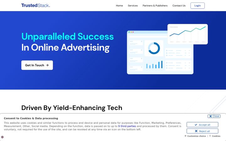 Screenshot ta' trustedstack.com