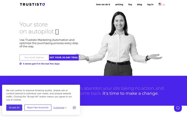 Screenshot of trustisto.com