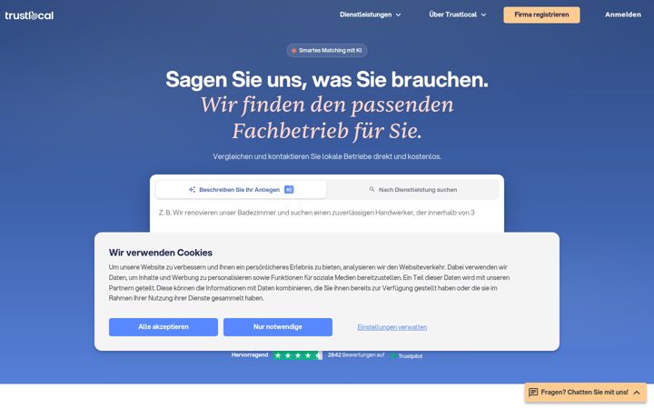 Screenshot of trustlocal.de
