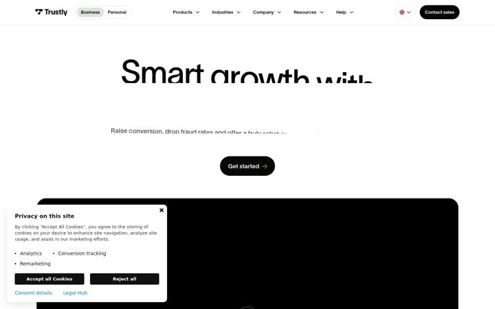 Screenshot of trustly.cloud
