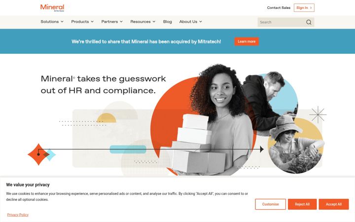 Screenshot of trustmineral.com