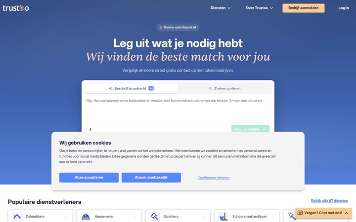 Screenshot of trustoo.nl