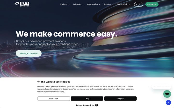 Screenshot of trustpayments.com